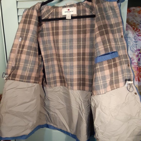 Woolrich women's wool & nylon removable hood anorak jacket sz XL - Picture 6 of 11